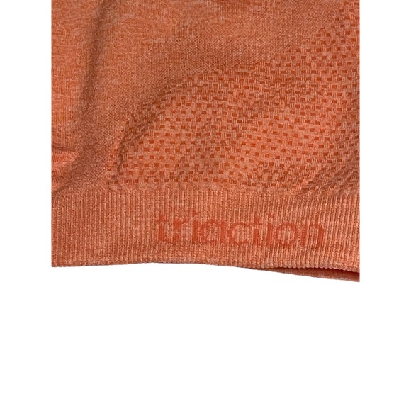 Triumph Triaction Sports Bra Orange Racerback Gym Workout Non-Wired Seam Free 10 - Picture 3 of 4